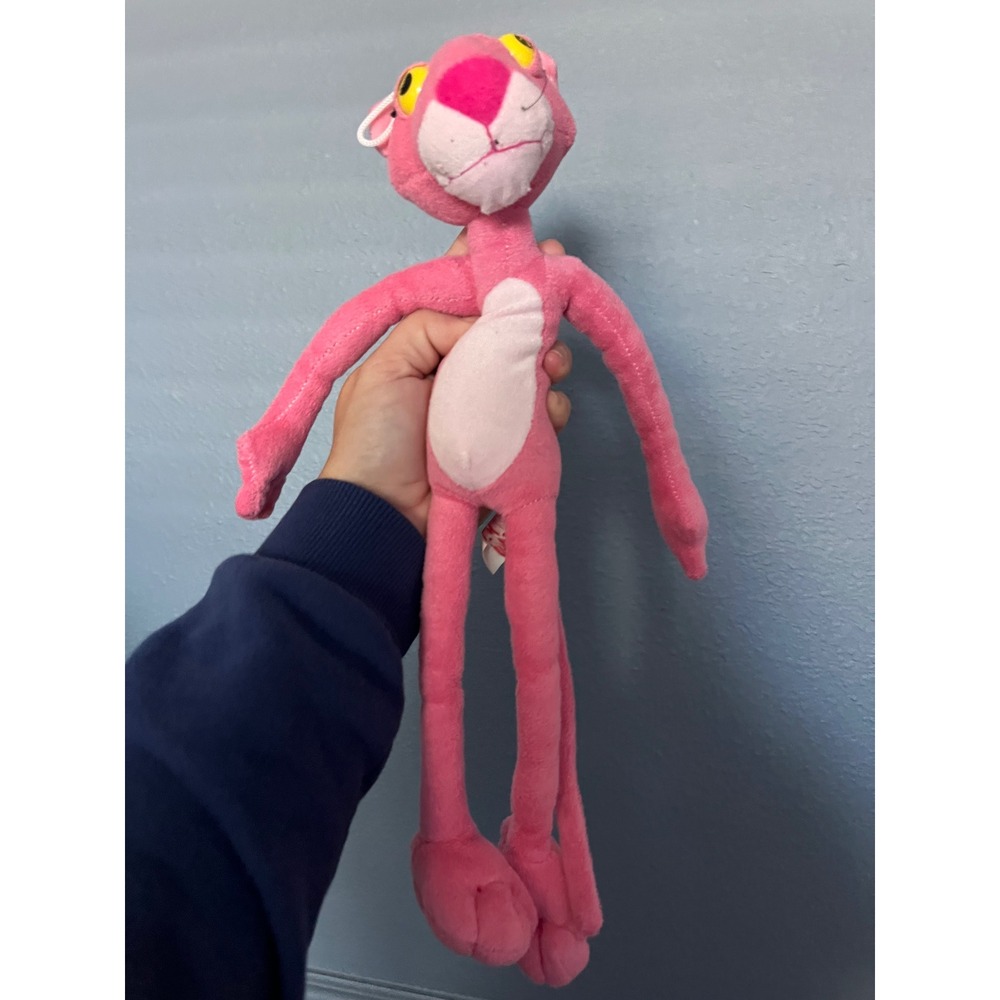 NICI Pink‎ Panther Plush Stuffed Animal Toy Long Limbs Cute Pink Panther